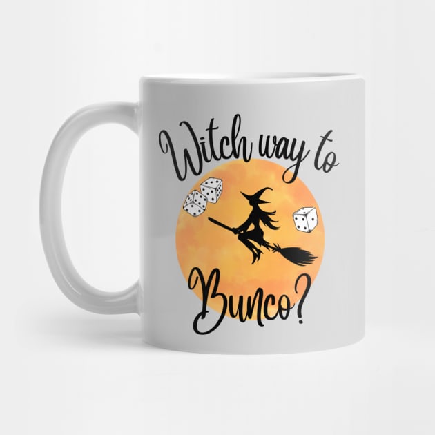 Bunco Halloween Witch Way to Bunco Dice by MalibuSun